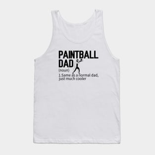 Funny Paintball Dad Definition Paintballing Tank Top